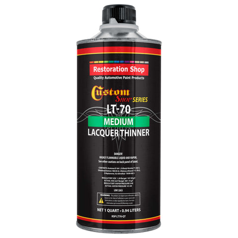 Restoration Shop Acrylic Lacquer Medium Thinner Low-Temp Topcoat Thinner Quart